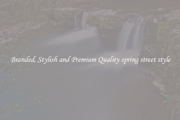 Branded, Stylish and Premium Quality spring street style