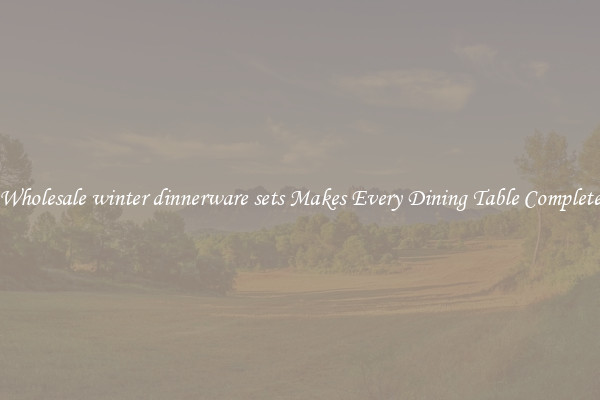 Wholesale winter dinnerware sets Makes Every Dining Table Complete