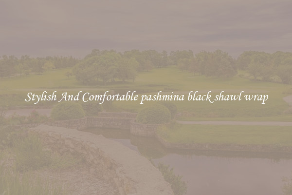 Stylish And Comfortable pashmina black shawl wrap