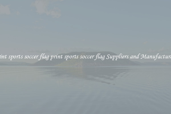 print sports soccer flag print sports soccer flag Suppliers and Manufacturers