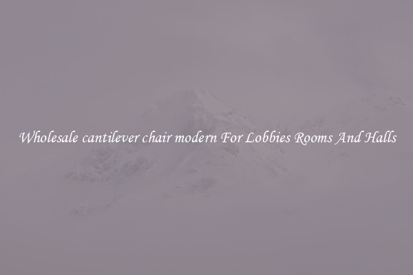 Wholesale cantilever chair modern For Lobbies Rooms And Halls